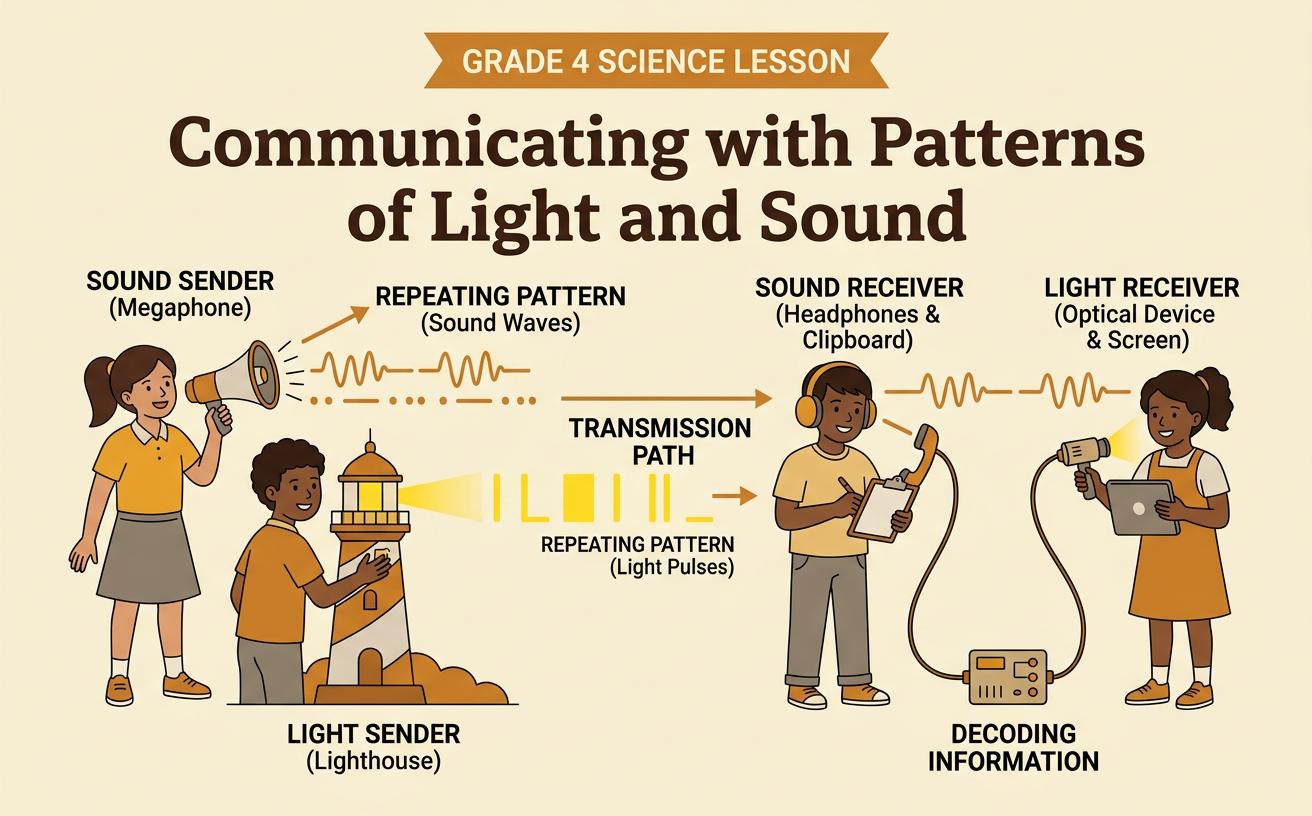 Communicating with Patterns of Light and Sound