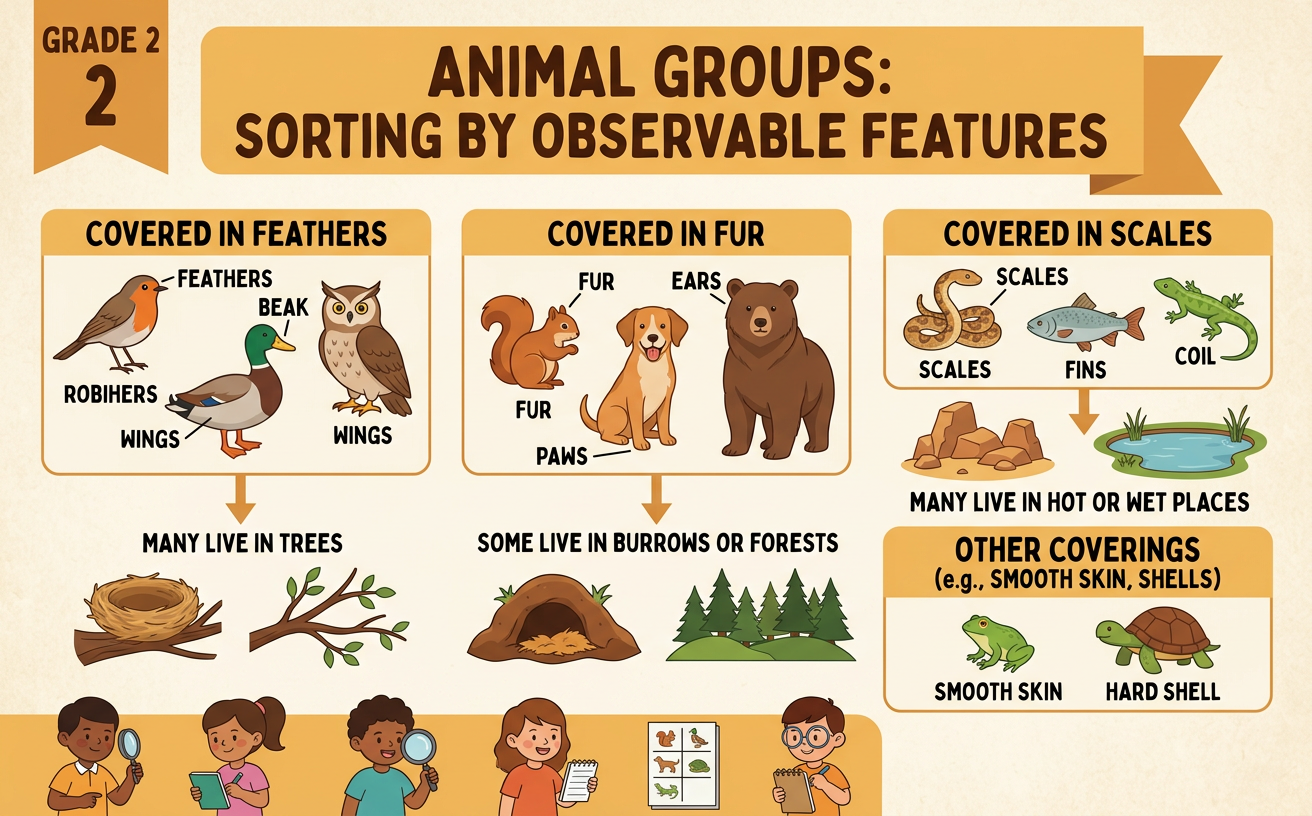 Animal Groups: Sorting by Observable Features