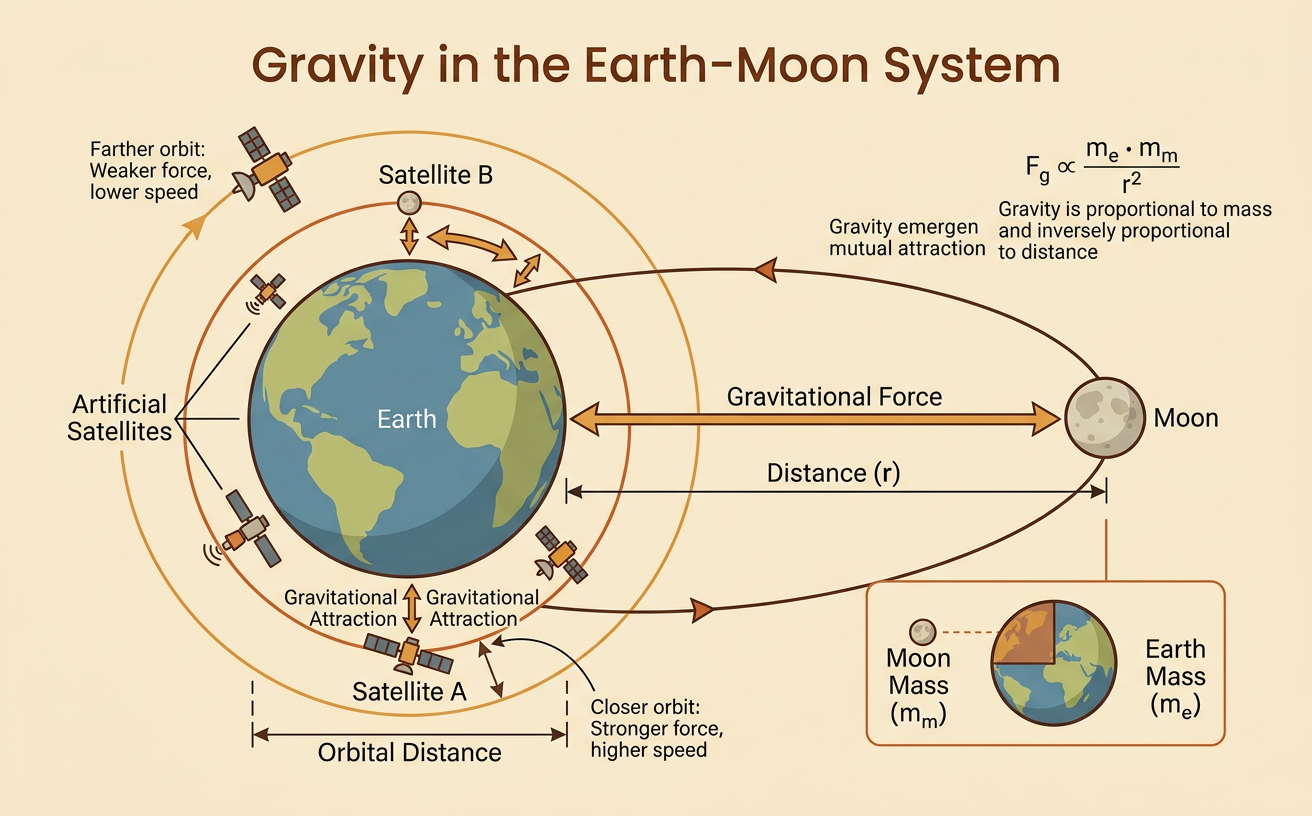Gravity in the Earth-Moon System