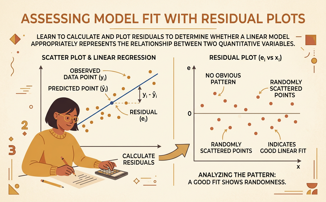 Assessing Model Fit with Residual Plots