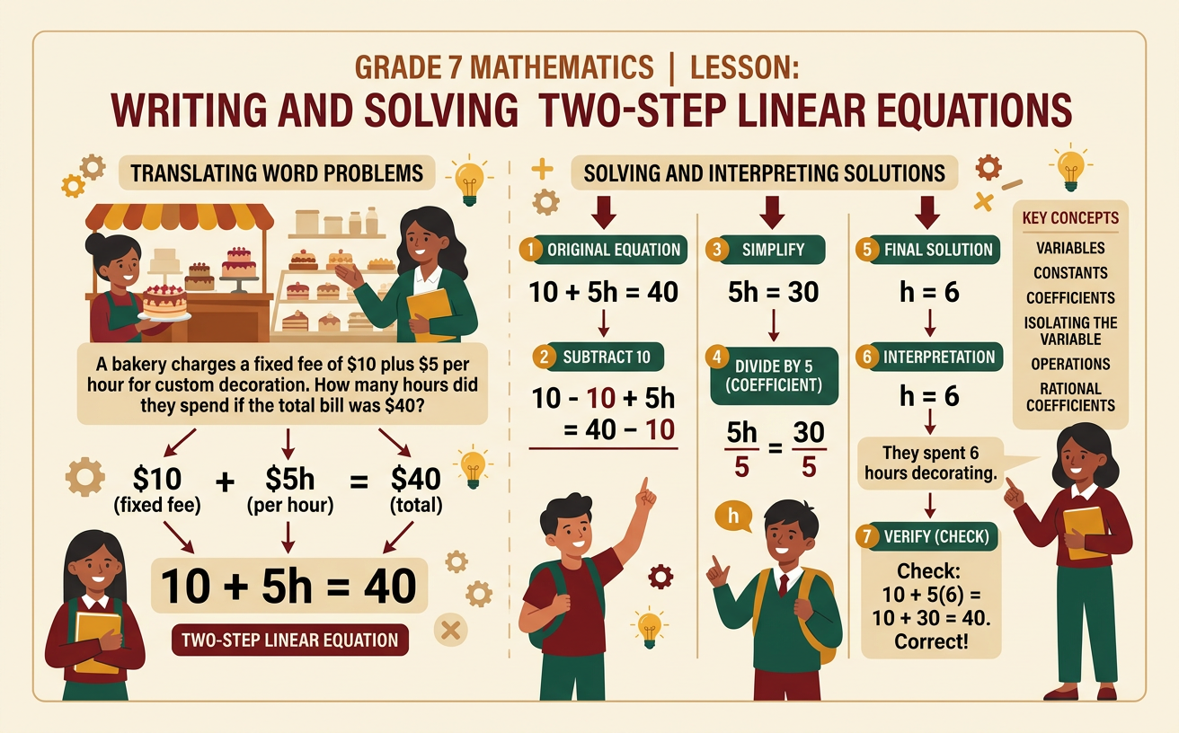 Writing and Solving Two-Step Linear Equations