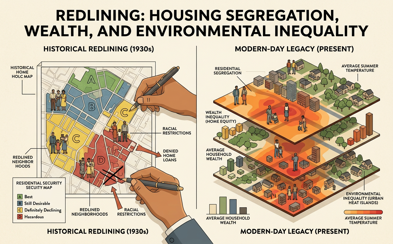 Redlining: Housing Segregation, Wealth, and Environmental Inequality