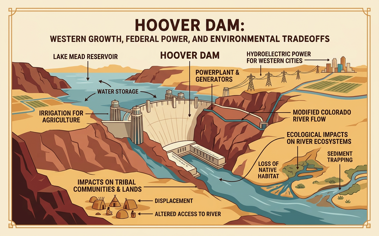 Hoover Dam: Western Growth, Federal Power, and Environmental Tradeoffs