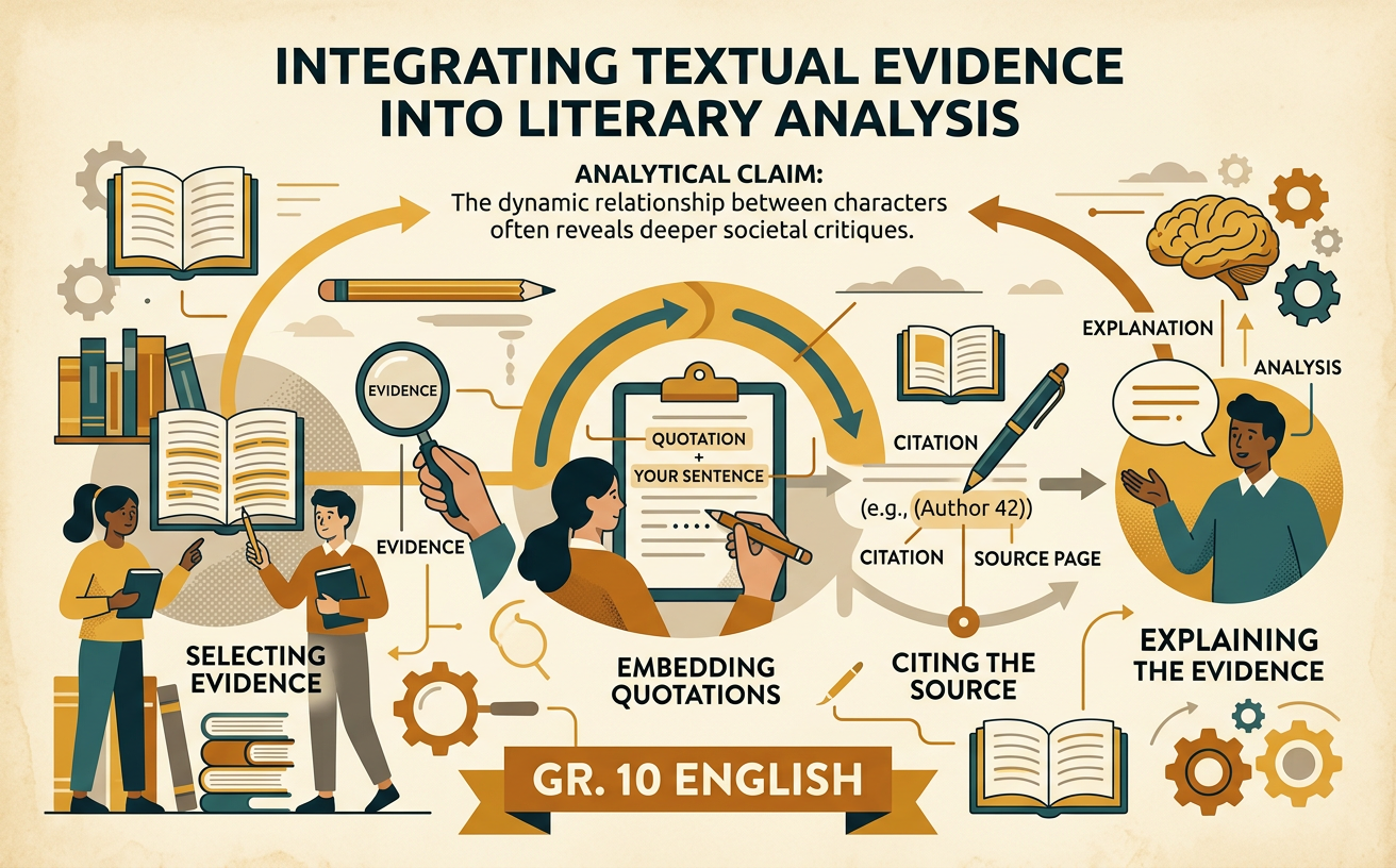 Integrating Textual Evidence into Literary Analysis