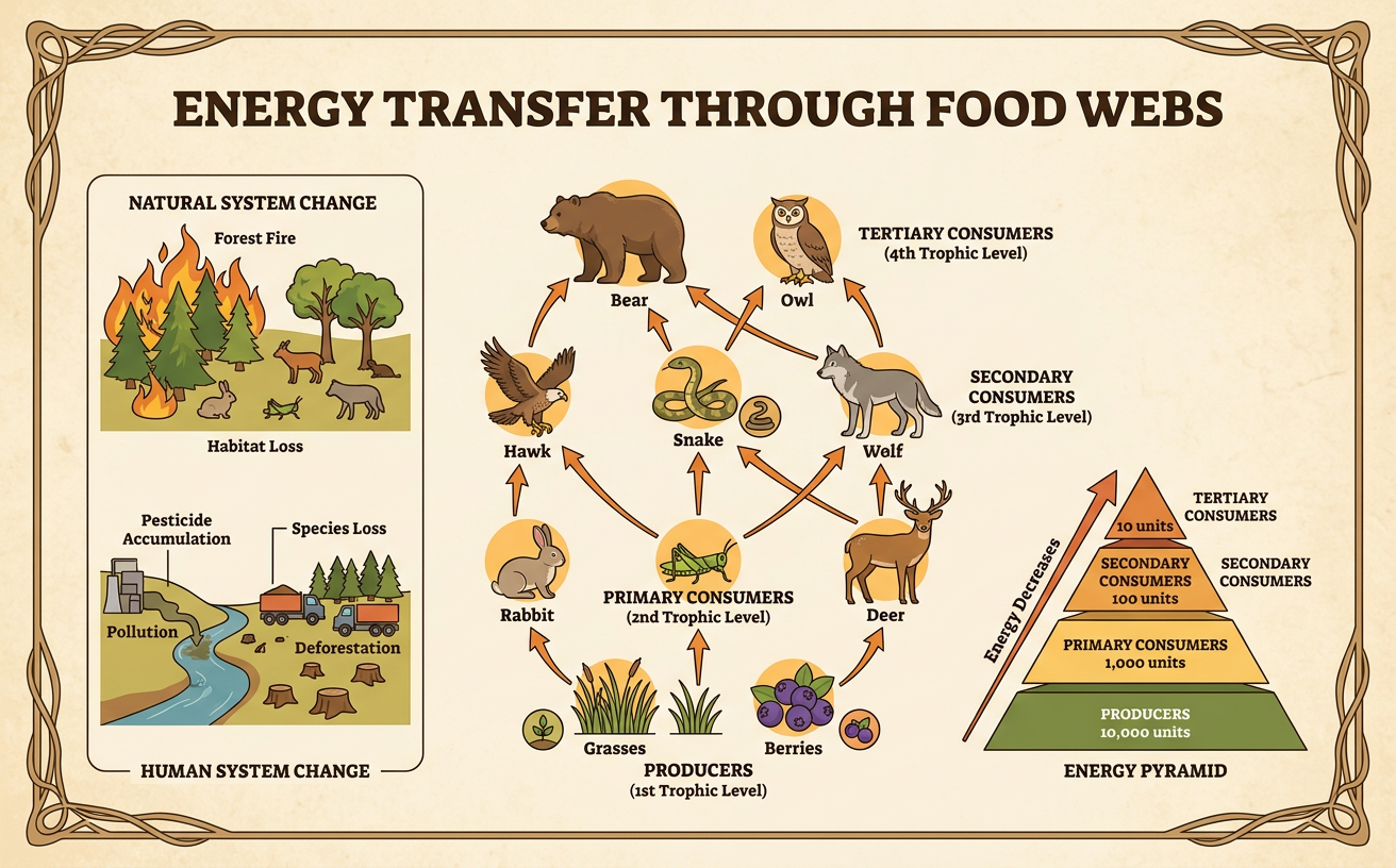 Energy Transfer Through Food Webs
