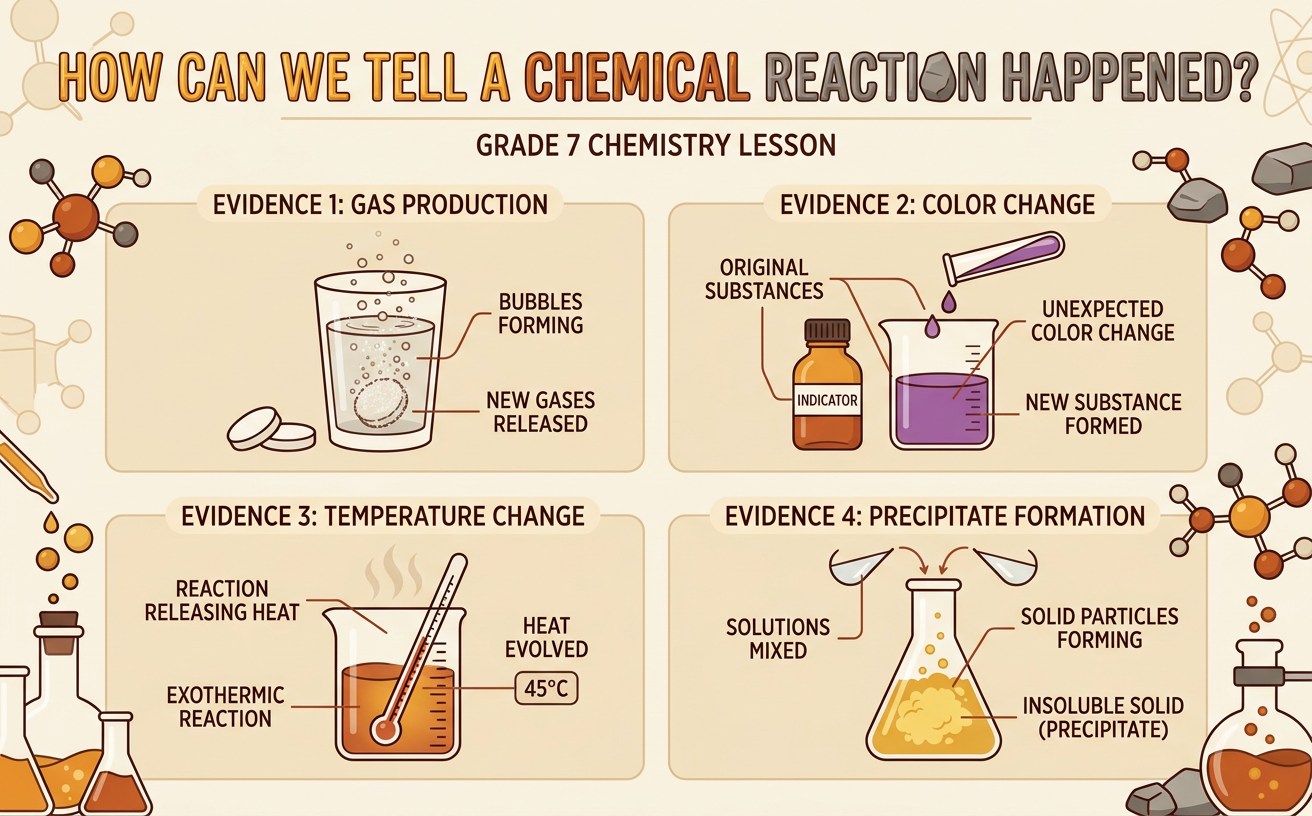 How Can We Tell a Chemical Reaction Happened?