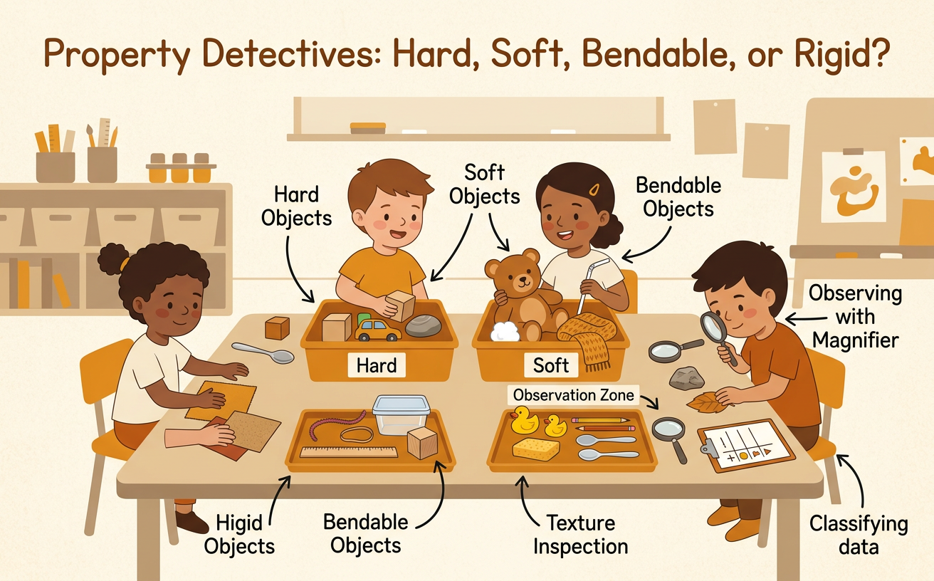 Property Detectives: Hard, Soft, Bendable, or Rigid?