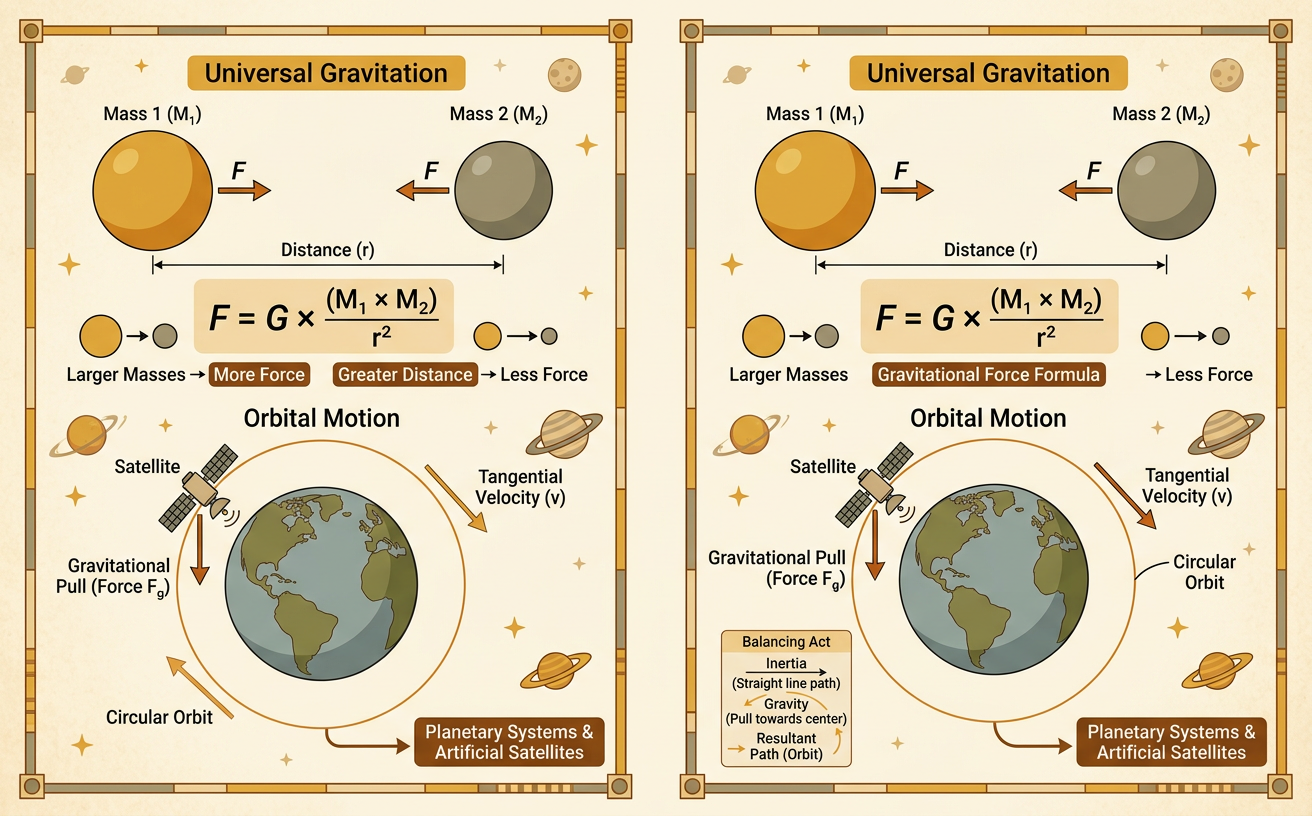 Universal Gravitation and Orbital Motion