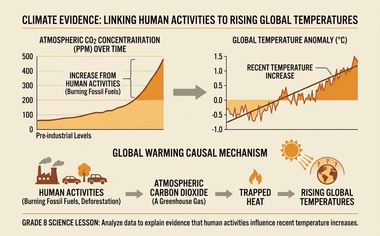 Climate Evidence: Linking Human Activities to Rising Global Temperatures