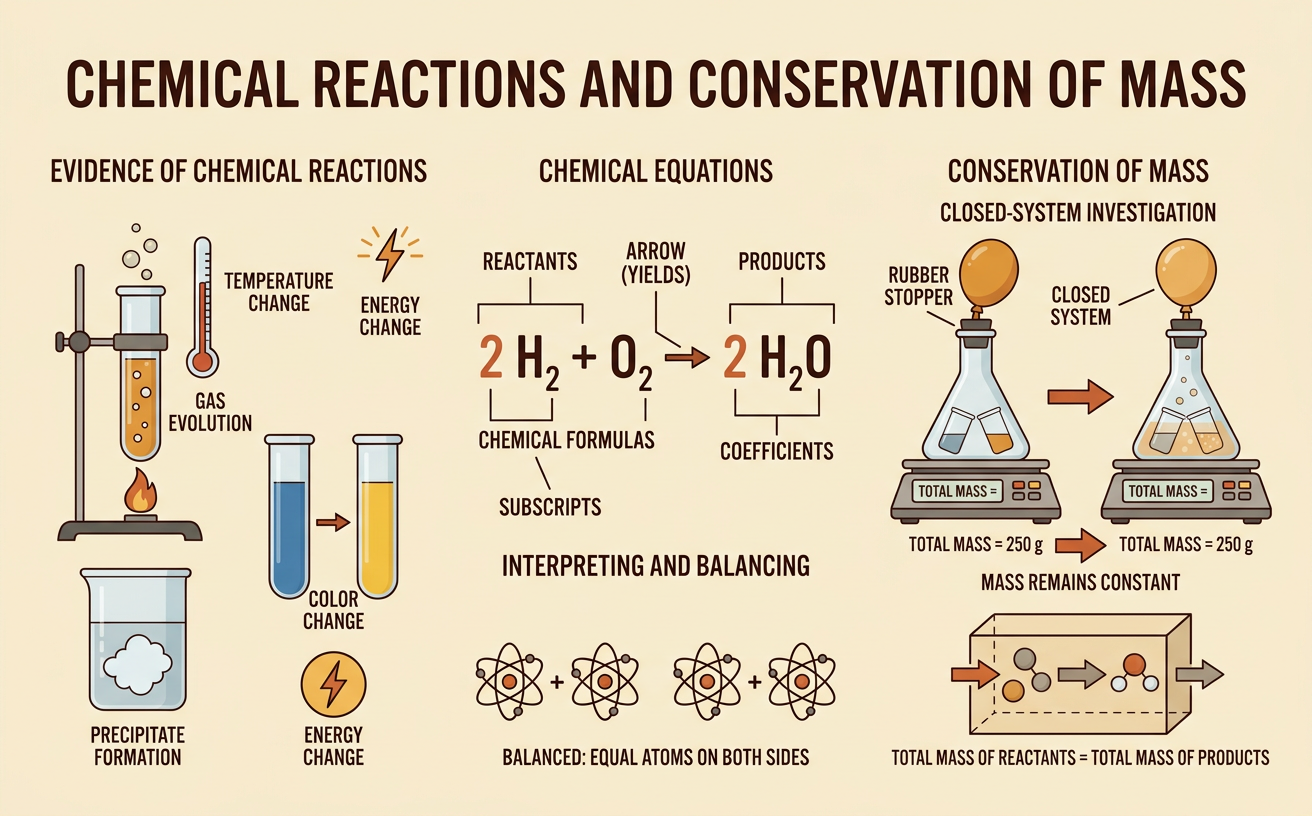Chemical Reactions and Conservation of Mass