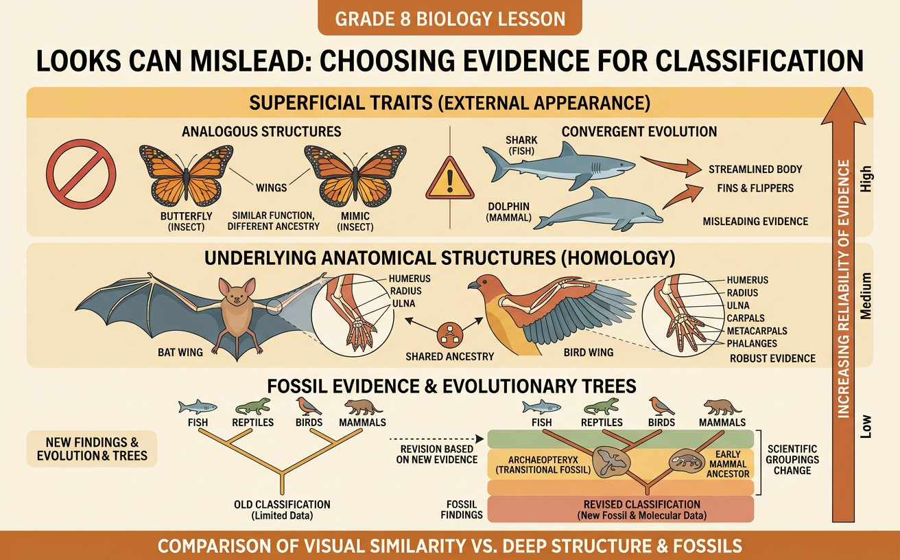 Looks Can Mislead: Choosing Evidence for Classification