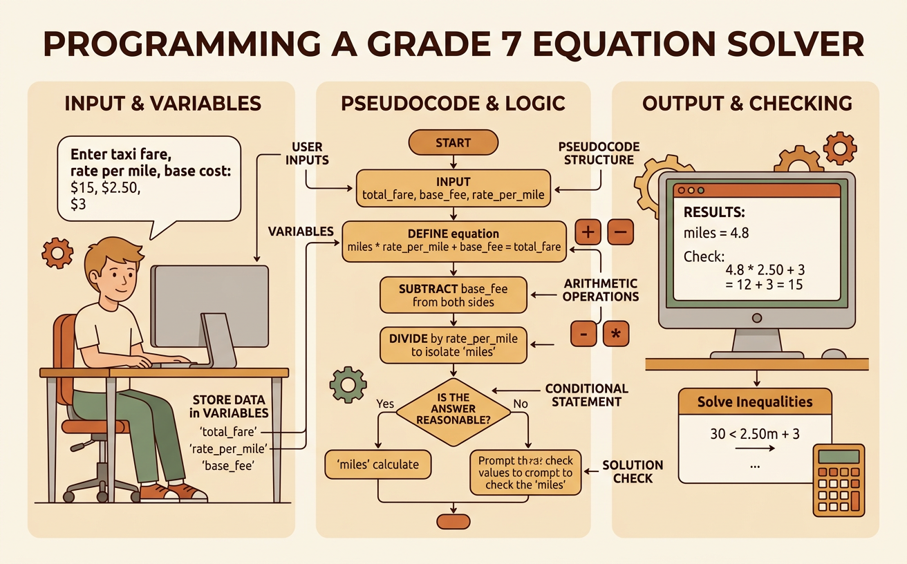 Programming a Grade 7 Equation Solver