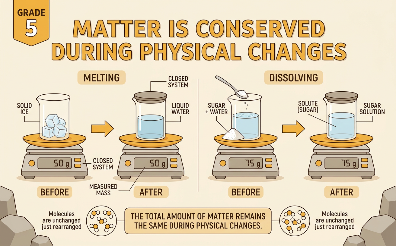 Matter Is Conserved During Physical Changes