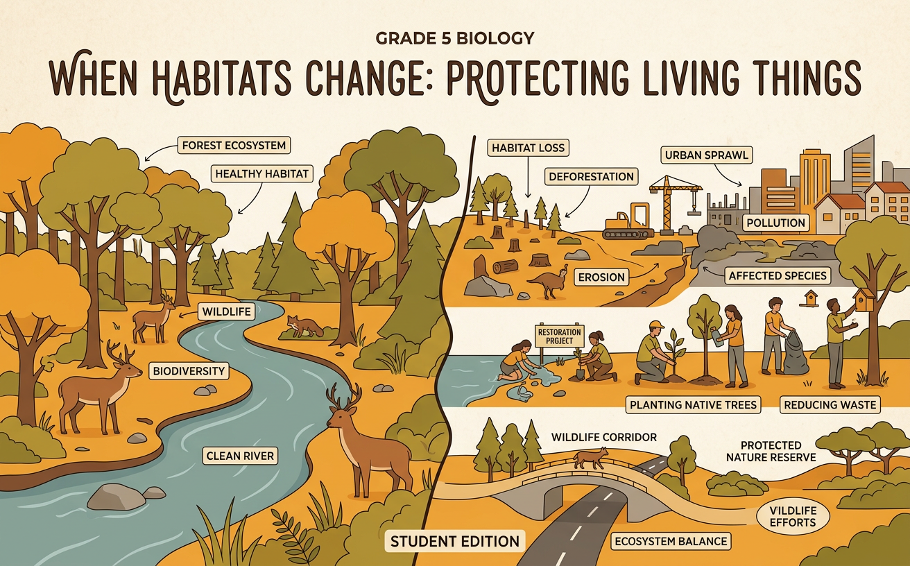 When Habitats Change: Protecting Living Things