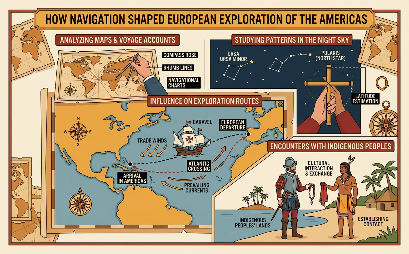 How Navigation Shaped European Exploration of the Americas