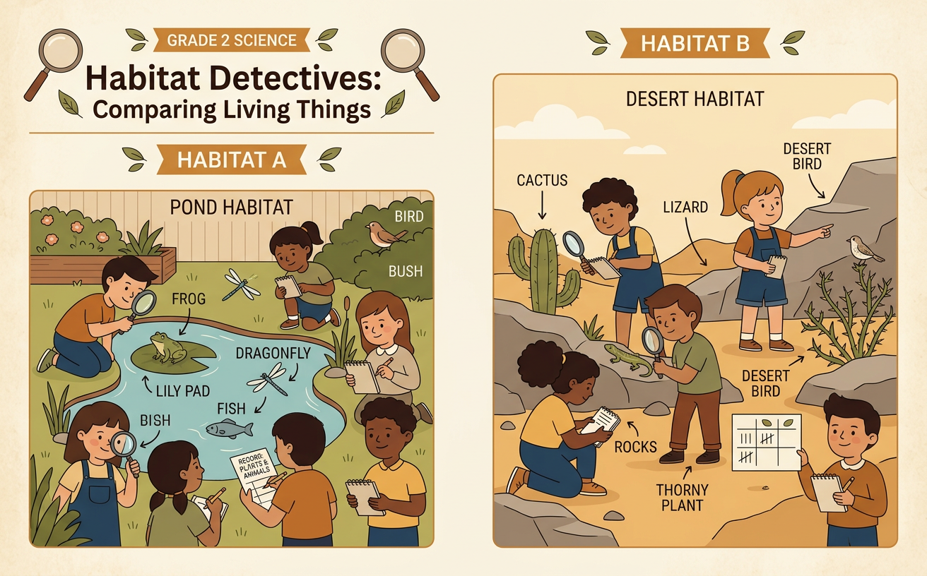Habitat Detectives: Comparing Living Things