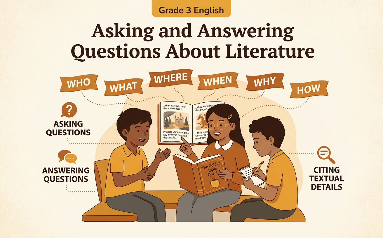 Asking and Answering Questions About Literature