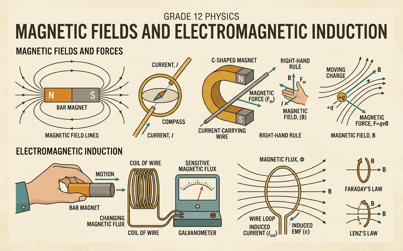 Magnetic Fields and Electromagnetic Induction