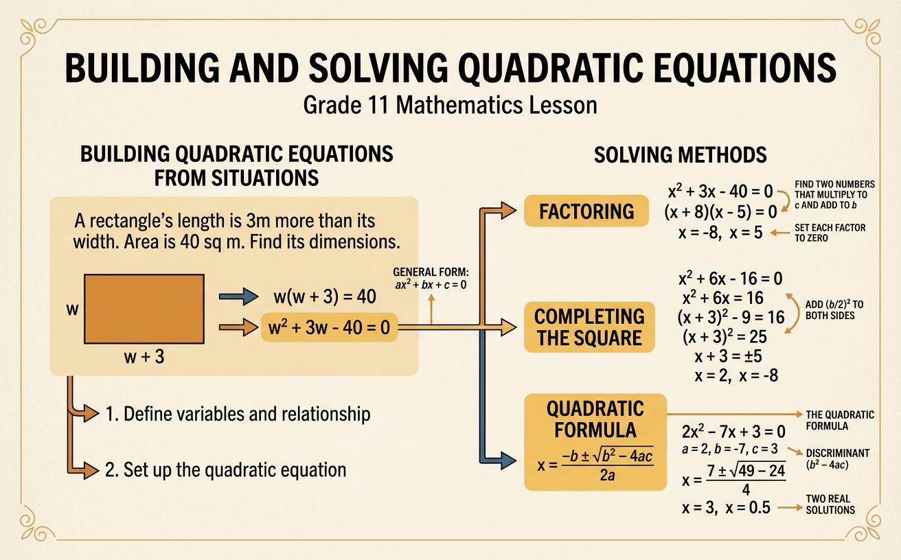 Building and Solving Quadratic Equations