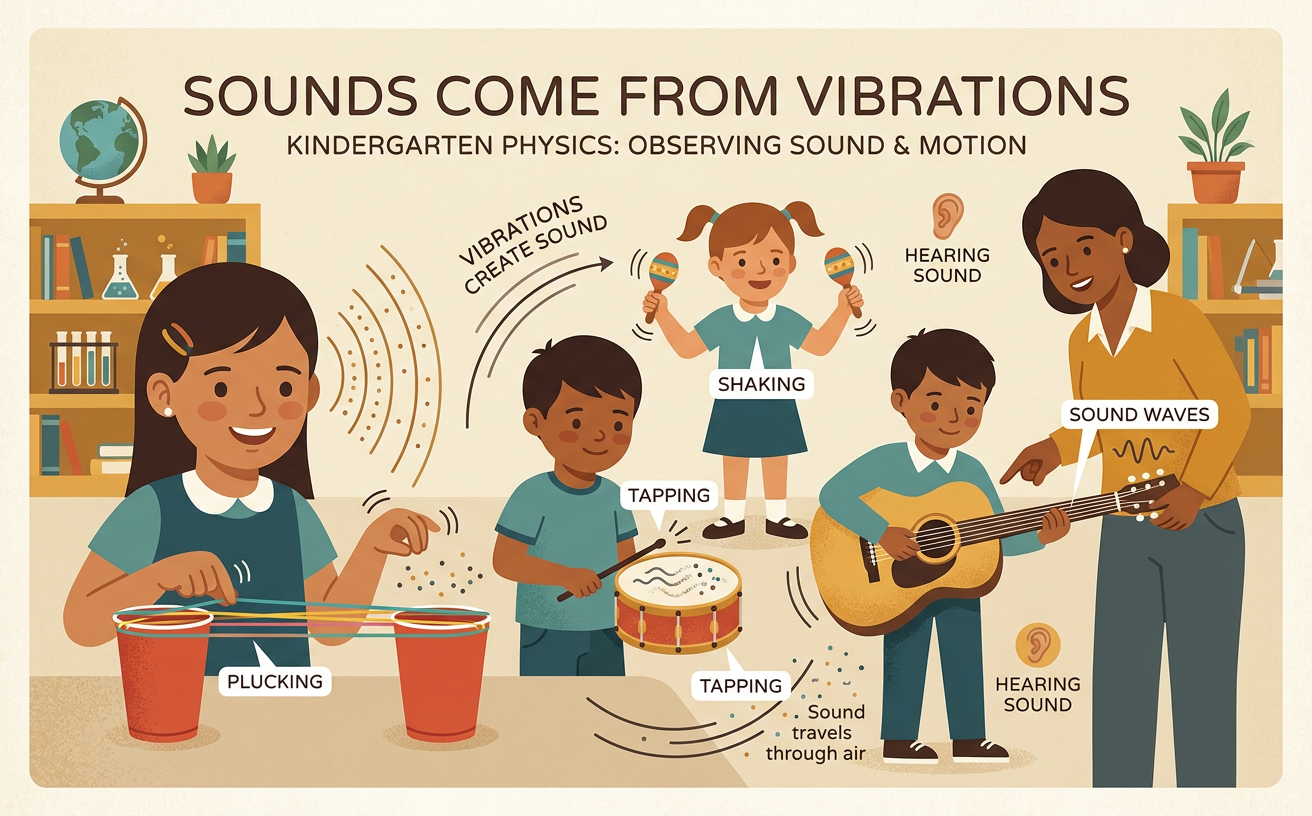 Sounds Come from Vibrations