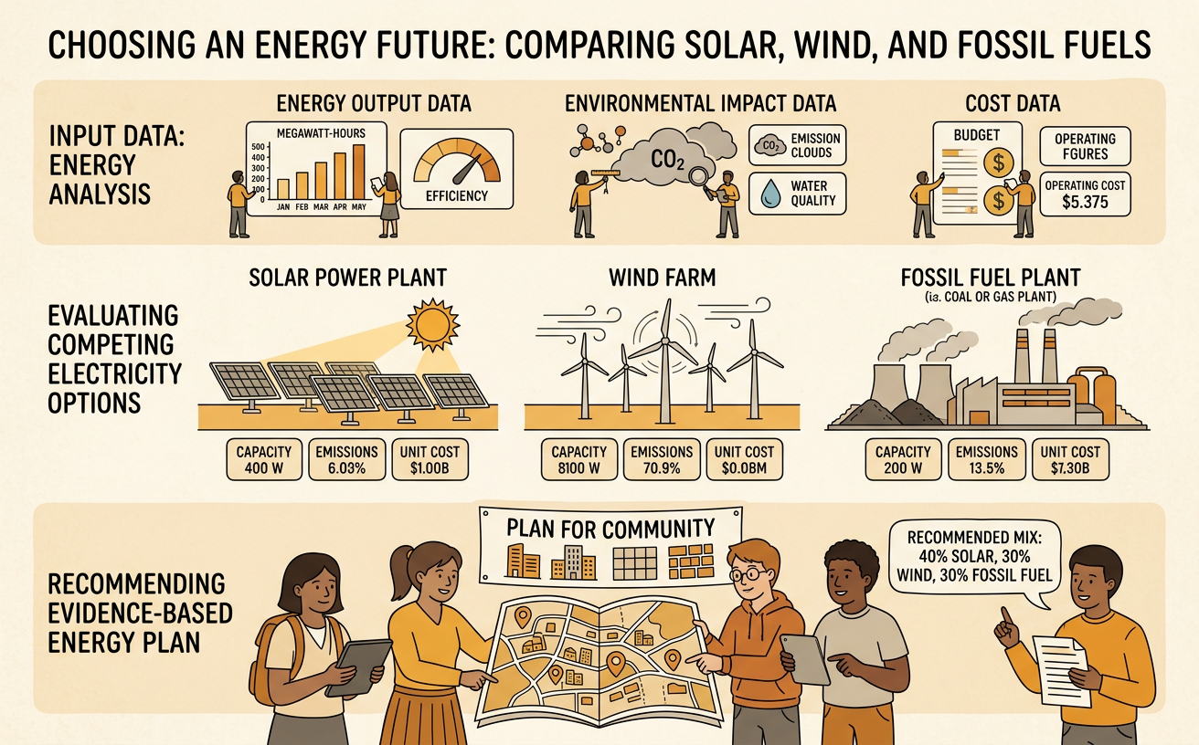 Choosing an Energy Future: Comparing Solar, Wind, and Fossil Fuels