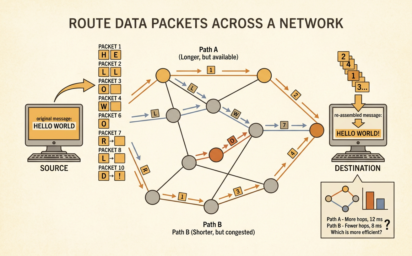 Route Data Packets Across a Network