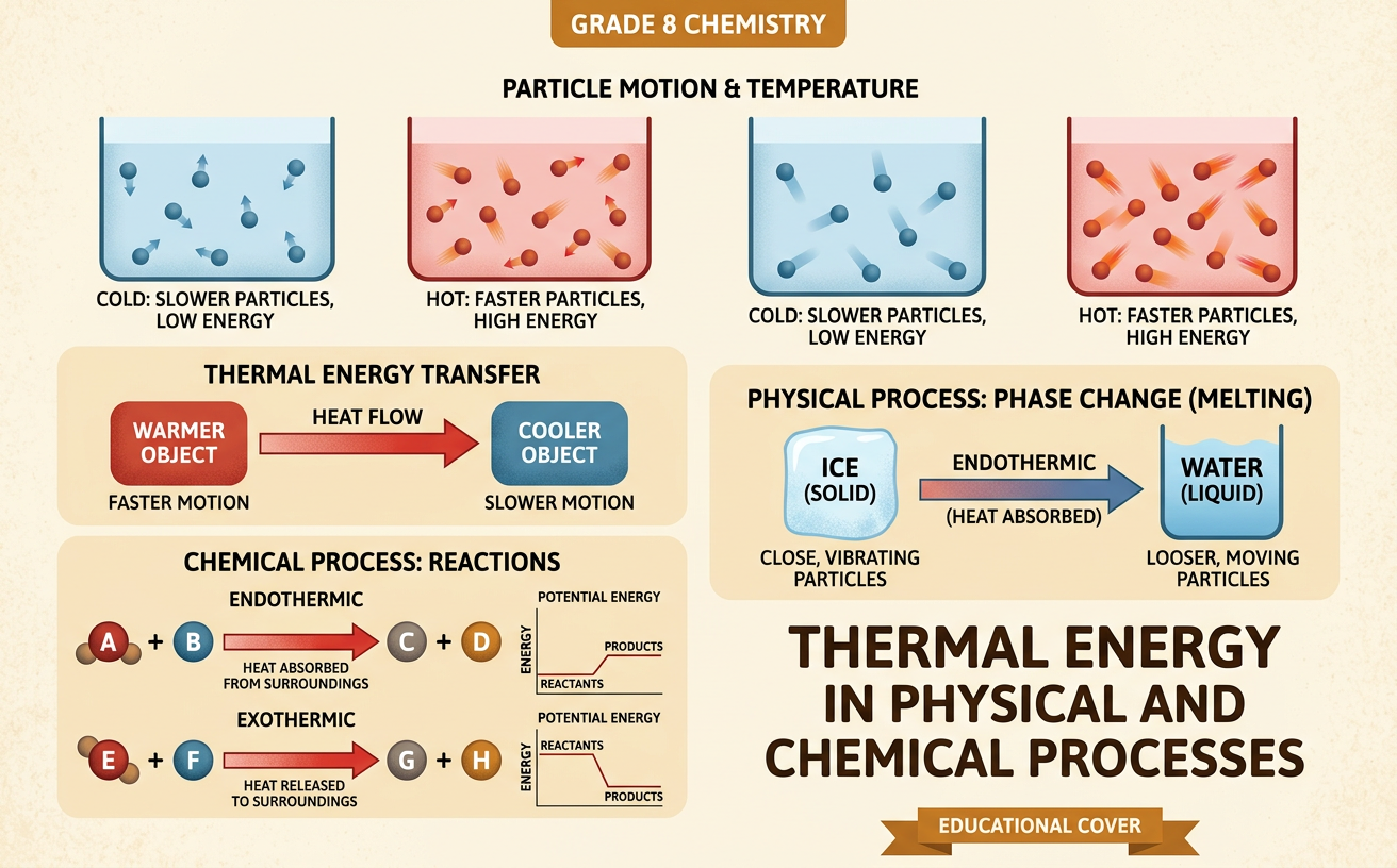 Thermal Energy in Physical and Chemical Processes