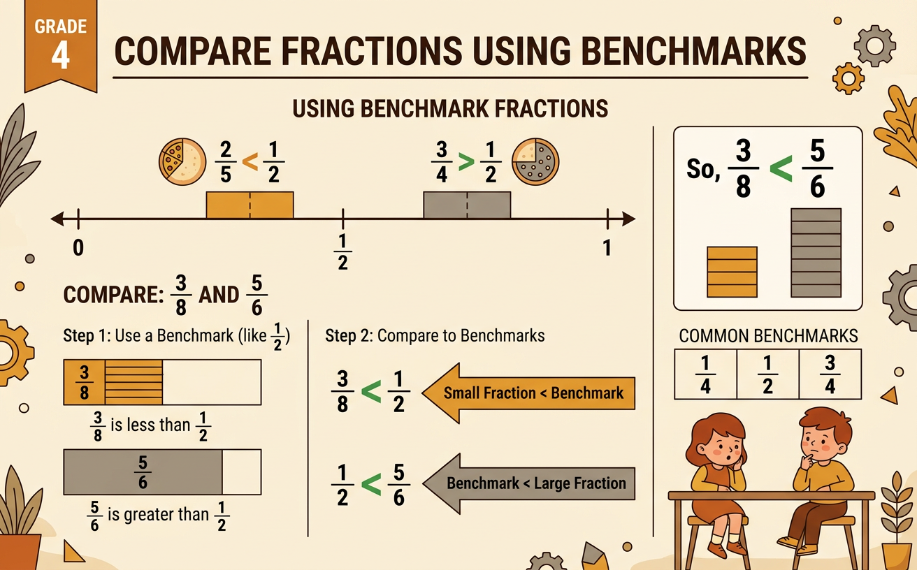 Compare Fractions Using Benchmarks