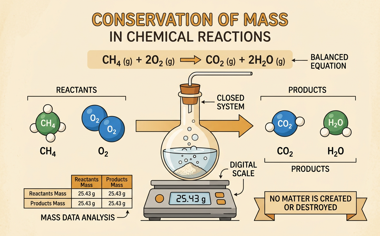 Conservation of Mass in Chemical Reactions