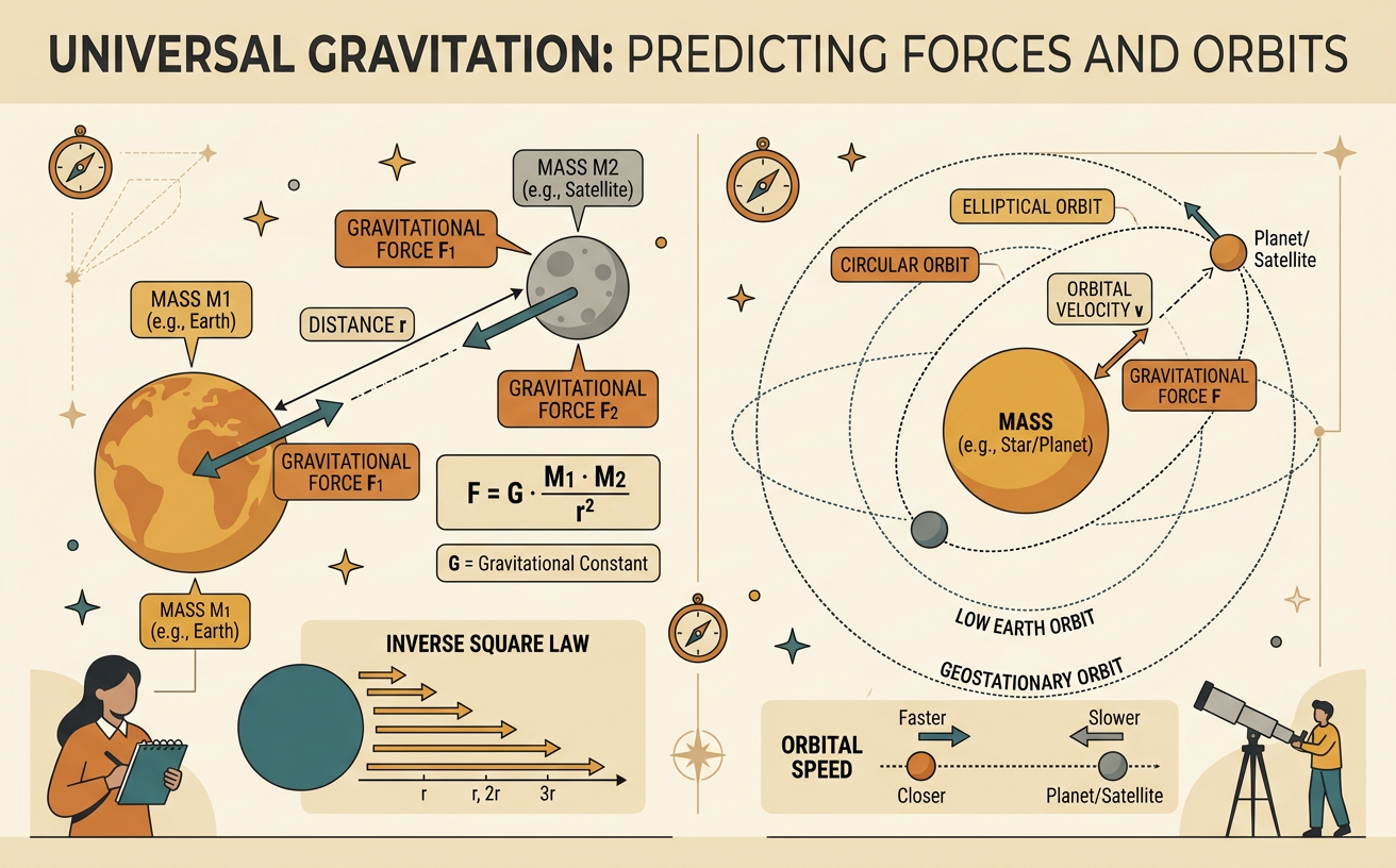 Universal Gravitation: Predicting Forces and Orbits