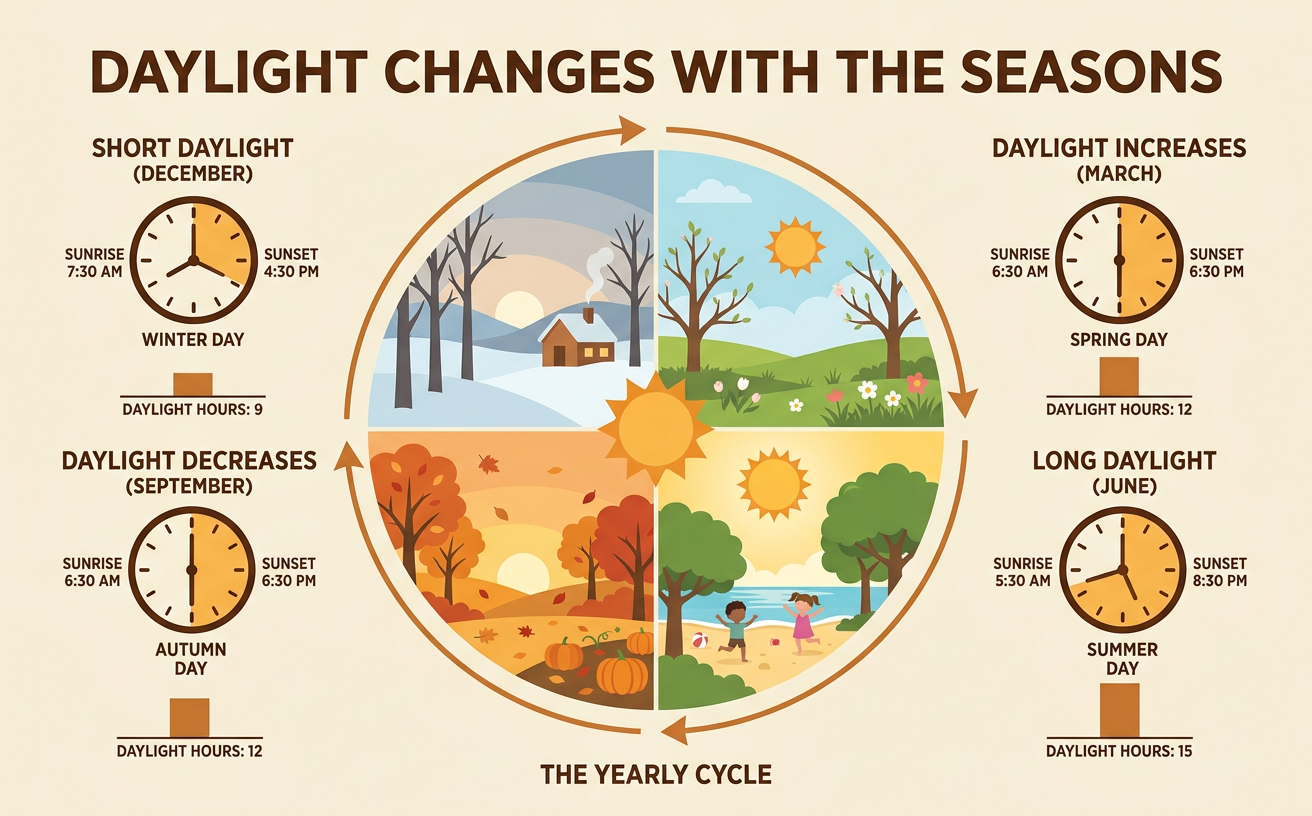 Daylight Changes with the Seasons