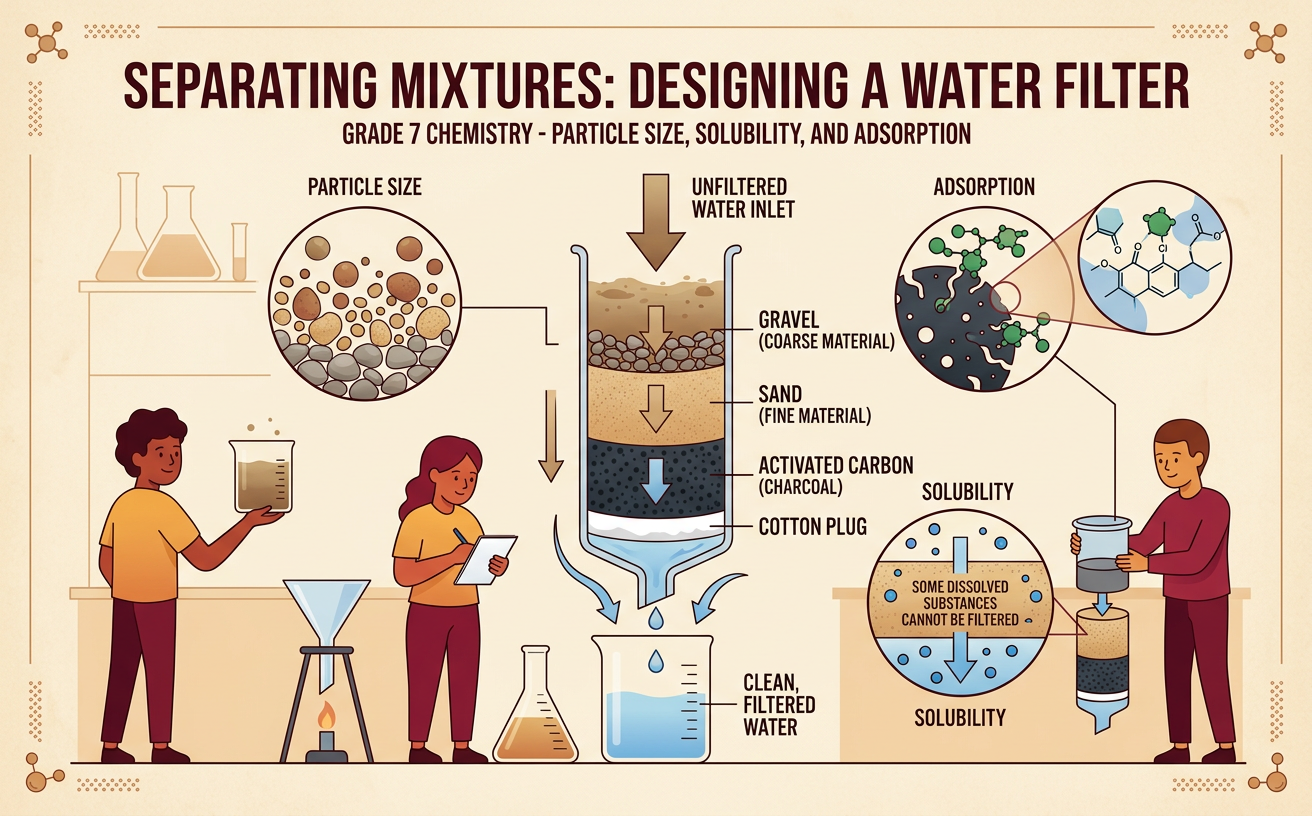 Separating Mixtures: Designing a Water Filter