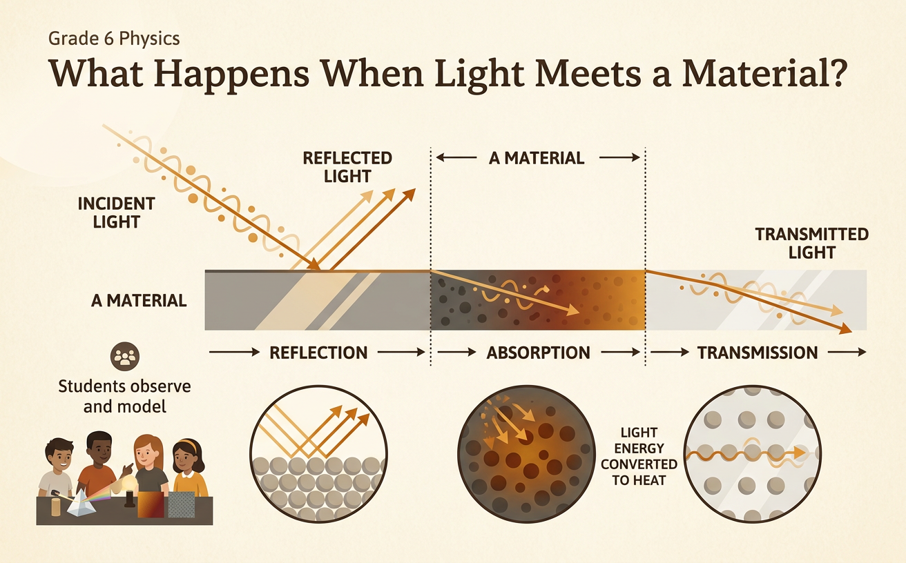What Happens When Light Meets a Material?