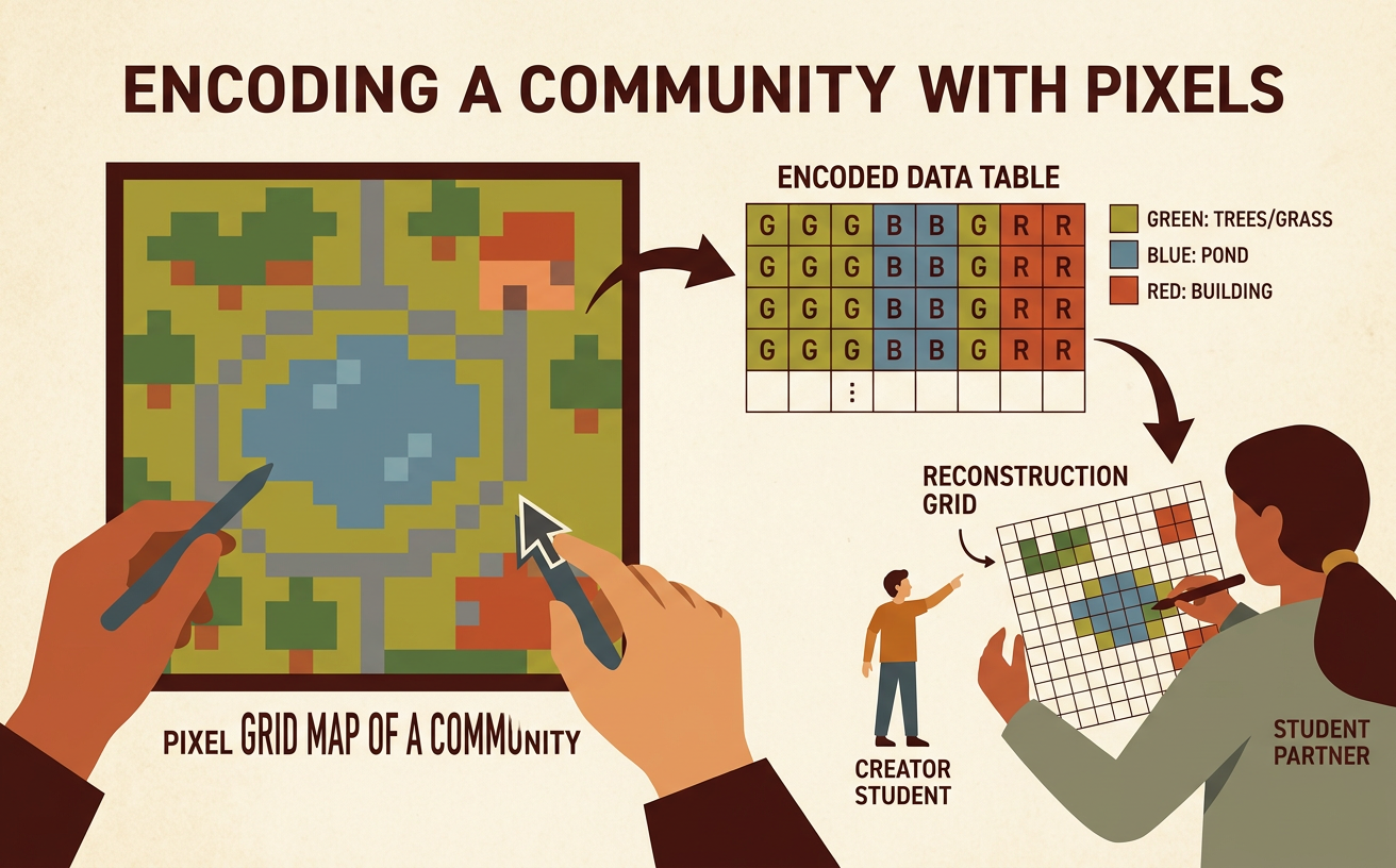 Encode a Community Map with Pixels