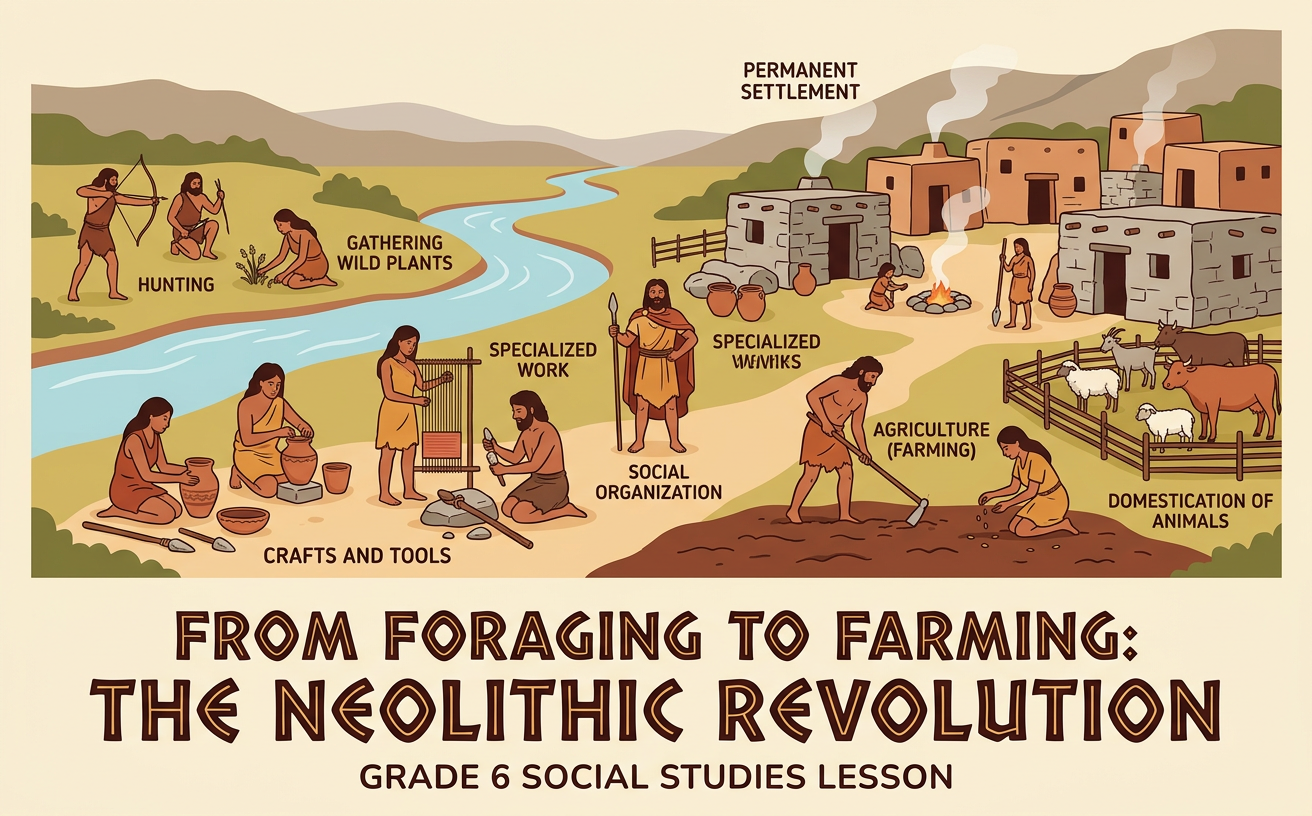 From Foraging to Farming: The Neolithic Revolution